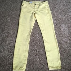 Gap pale yellow Always Skinny Pants